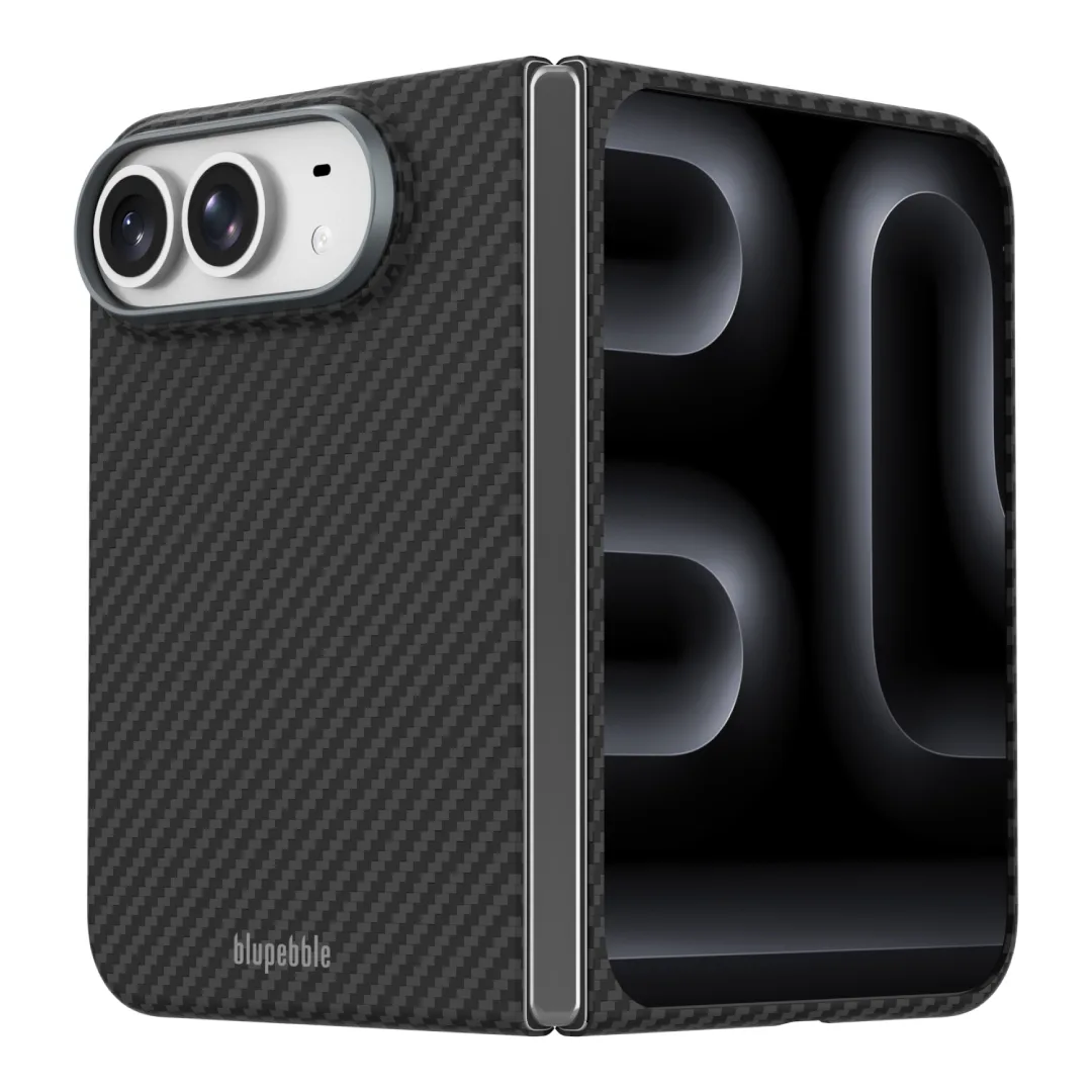 BLUPEBBLE IPHONE DUO CARBONTEK CASE BLACK BP-IPCBTDUO-BK