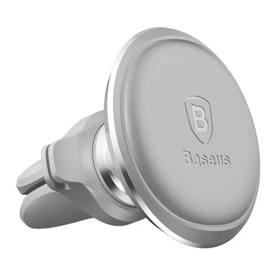 BASEUS MAGNETIC CAR MOUNT PHONE HOLDER CLIP AIR VENT SILVER C40141201S13SL