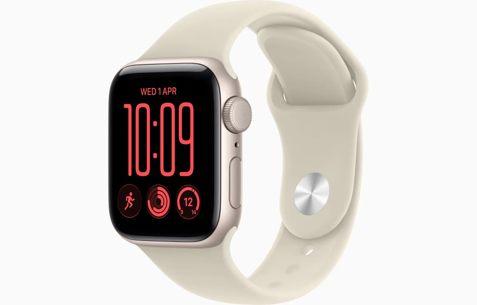 APPLE WATCH SE 3 GPS 40MM STARLIGHT ALUMINUM CASE WITH SAND SPORT BAND S-M MJKR4AFA