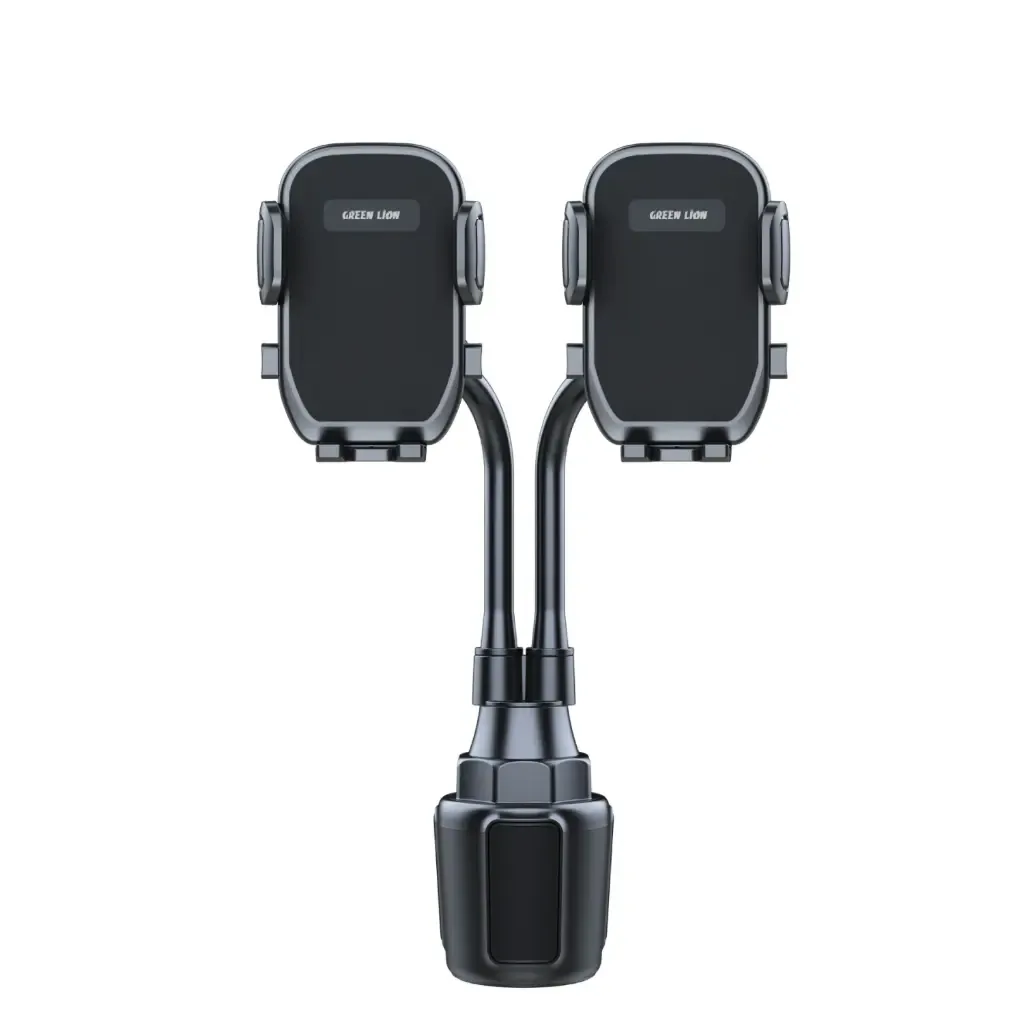 GREEN LION DUAL DRIVE UNIVERSAL CAR PHONE HOLDER BLACK GNDUDCRHLDBK
