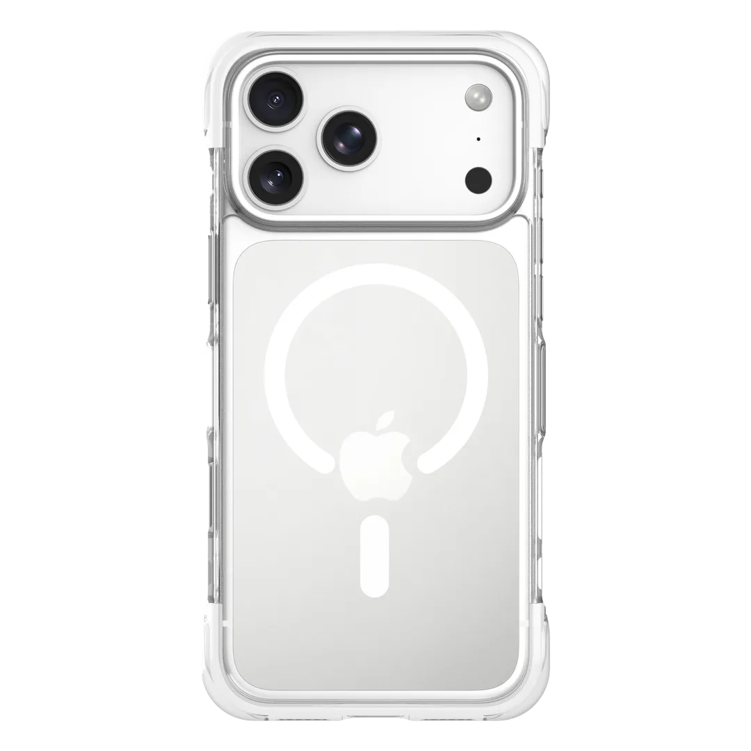 LEVELO IPHONE 18 PRO MAX TUCSON SHOCK ABSORBING CORNER MAGSAFE BUMPER CASE WHITE LVLTSNMBC18PMWH