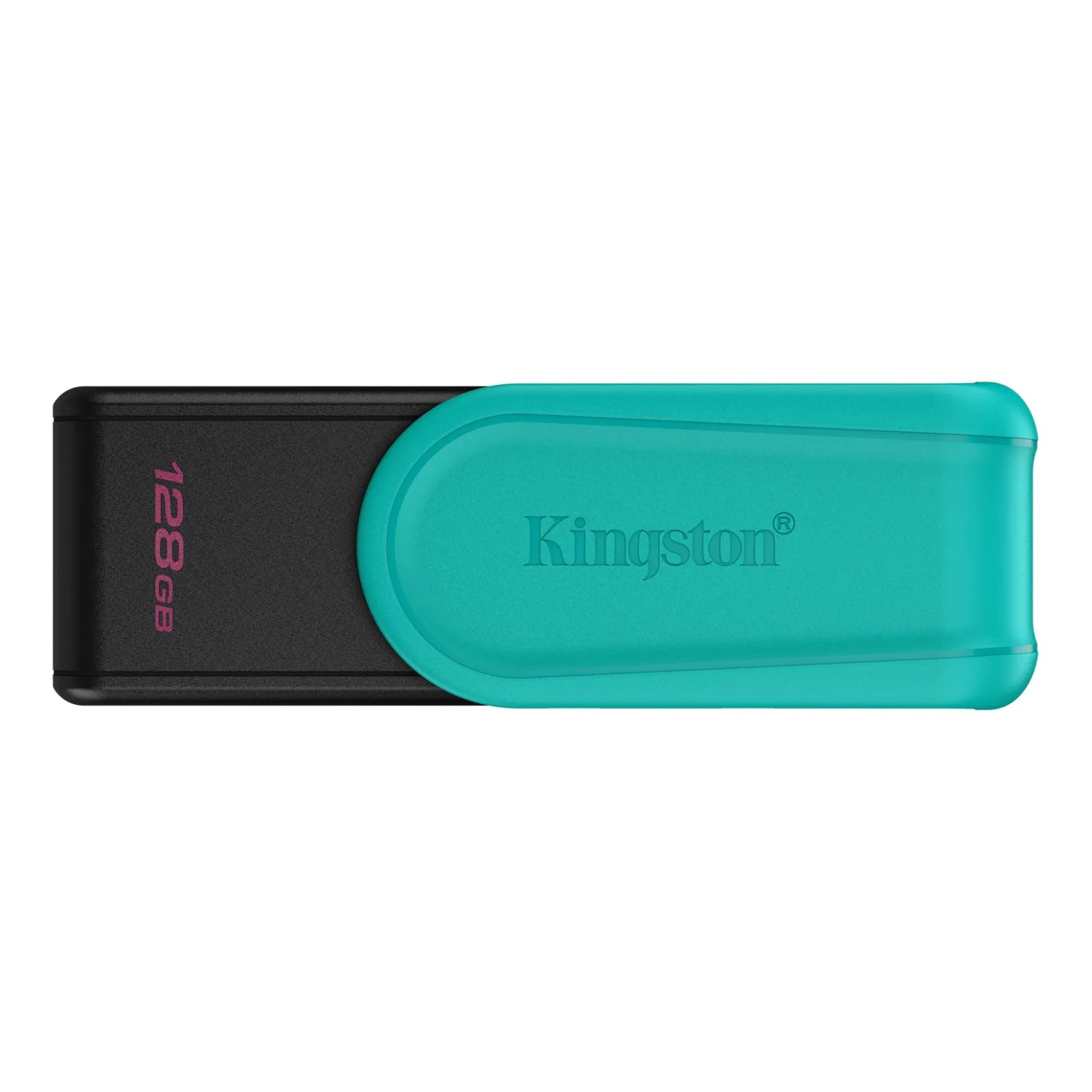 KINGSTON 128GB DATA TRAVELER EXODIA S USB 3.2 GEN1 FLASH DRIVE-BLACKTURQUOISE DTXS128GB