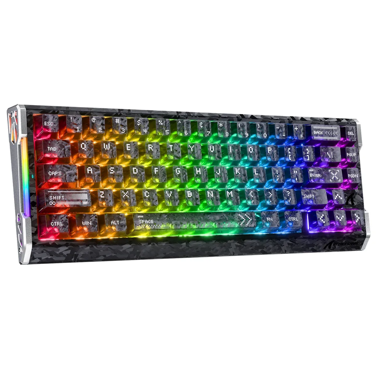 ATTACK SHARK R68 HE RAPID TRIGGER CRYSTAL MAGNETIC SWITCH KEYBOARD INK SHADE