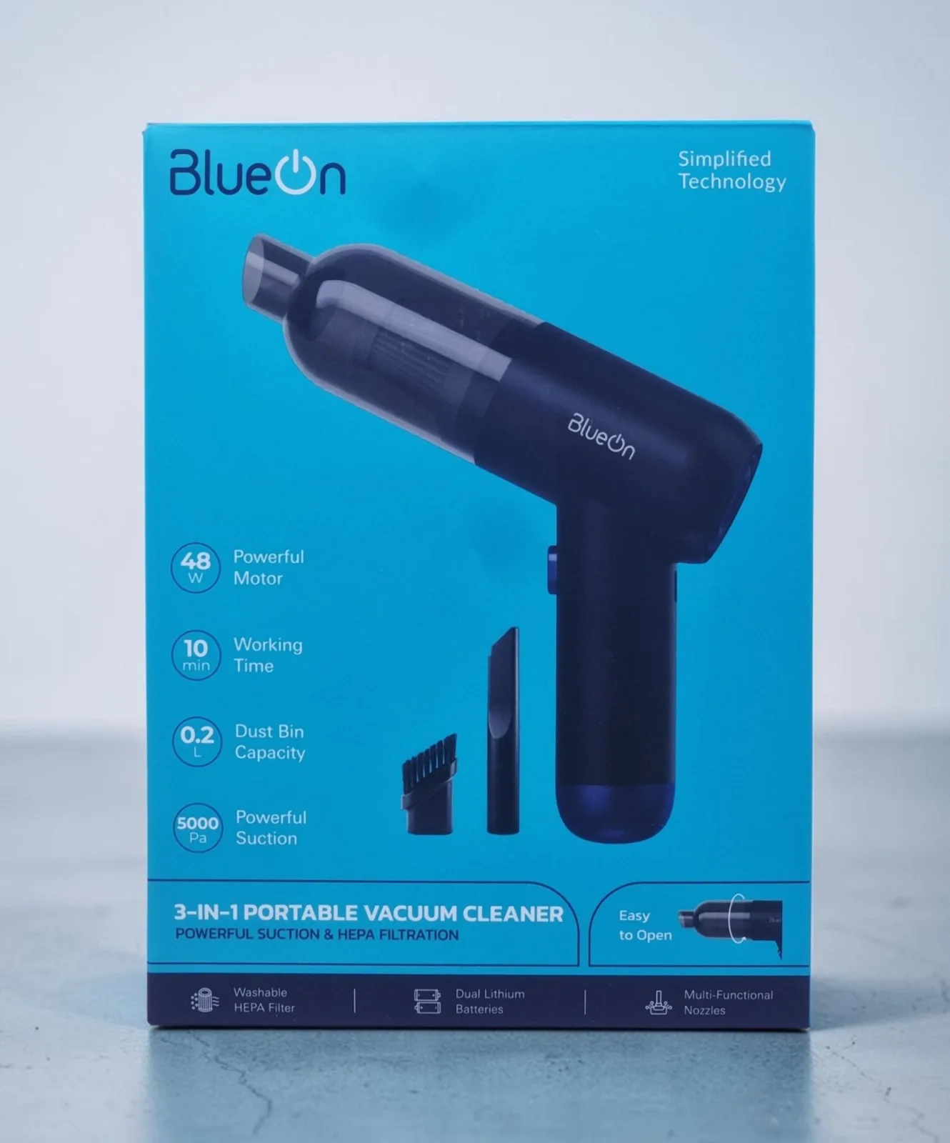 BLUEON 3 IN 1 PORTABLE VACUUM CLEANER BLACK BOYM811BK