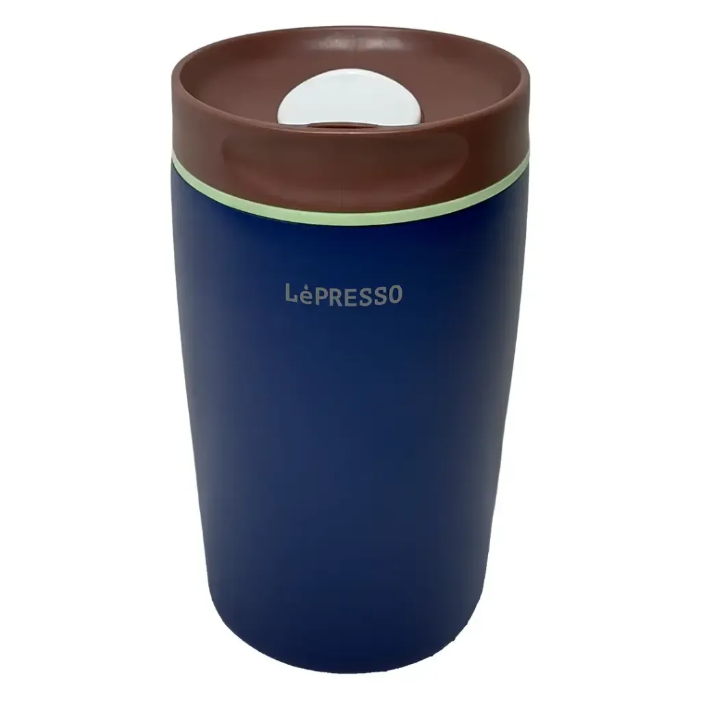 LEPRESSO QUIRKSIP INSULATED TUMBLER WITH DOUBLE WALL VACUUM 360ML BLUE LPCFFQS0062BL