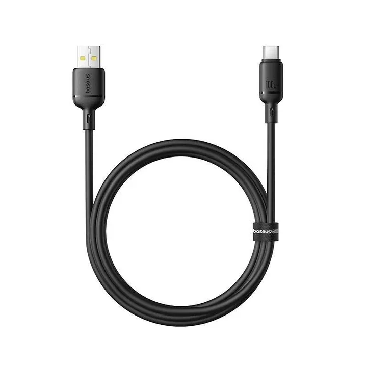 BASEUS SILKY FAST CHARGING CABLE USB A TO USB C 3A 2M CLUSTER BLACK P10377703113
