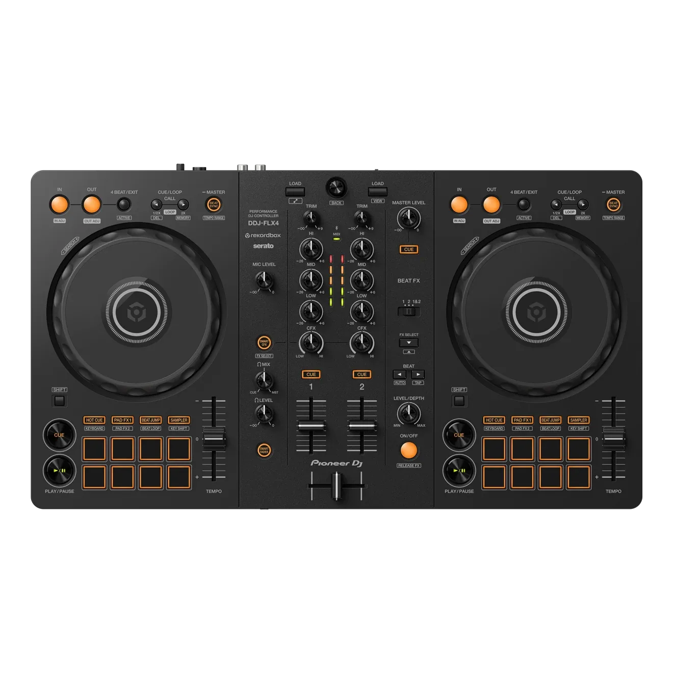 PIONEER DJ DDJ-FLX4 2 CHANNEL DJ CONTROLLER USB-C SMART FADER SERATO & REKORDBOX COMPATIBLE DDJ-FLX4