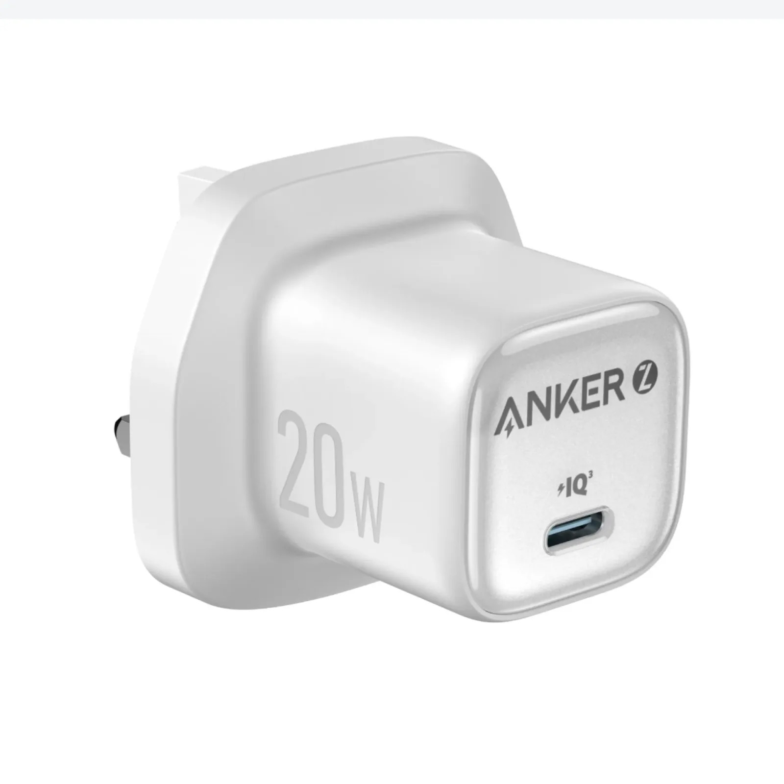 ANKER ZOLO CHARGER 20W PD 3.0 WITH USB C TO USB C CABLE WHITE B2699K21