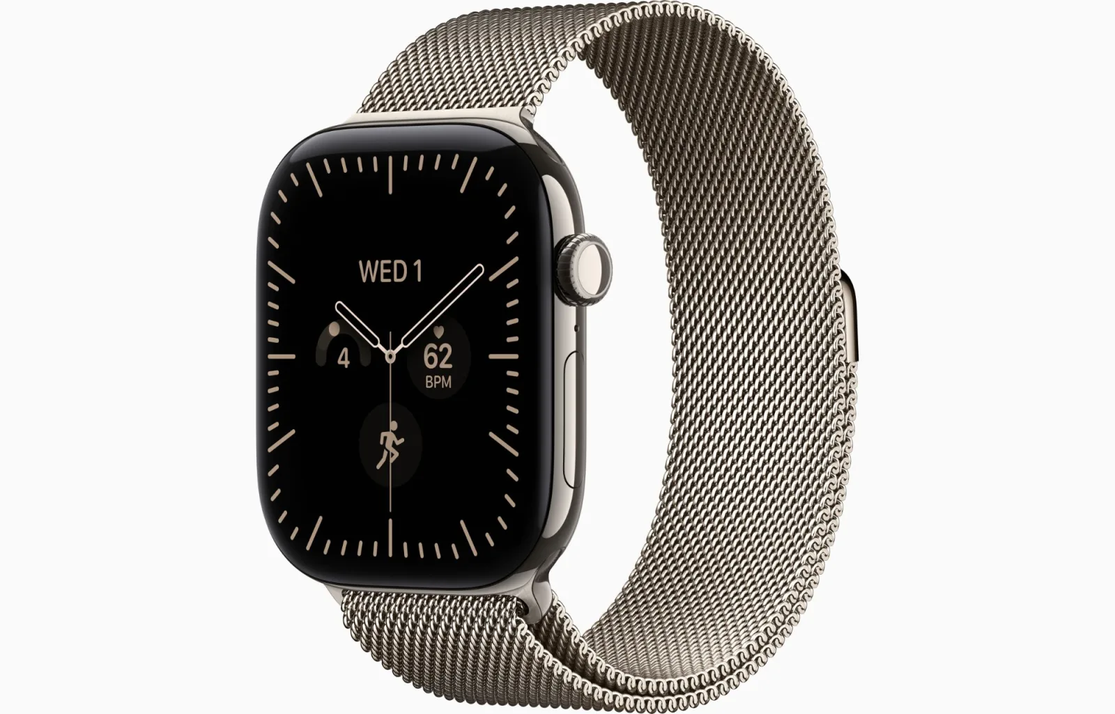 APPLE WATCH SERIES 12 GPS + CELLULAR 42MM NATURAL TITANIUM CASE WITH NATURAL MILANESE LOOP MJGH4