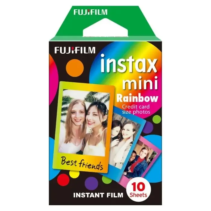FUJIFILM INSTAX SQUARE RAINBOW INSTANT FILM 10 SHEET