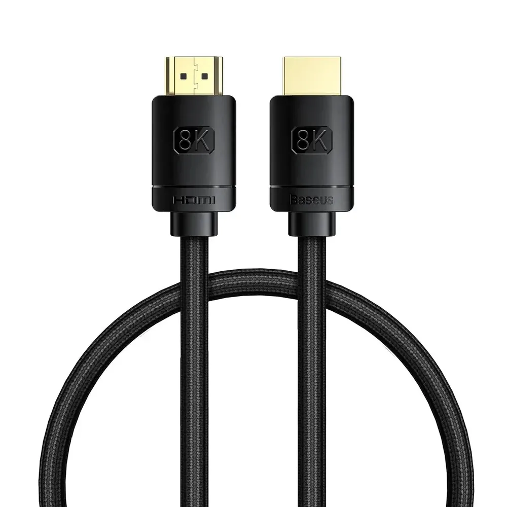 BASEUS HIGH DEFINITION SERIES HDMI 8K TO HDMI 8K ADAPTER CABLE 0.5M BLACK WKGQ040001