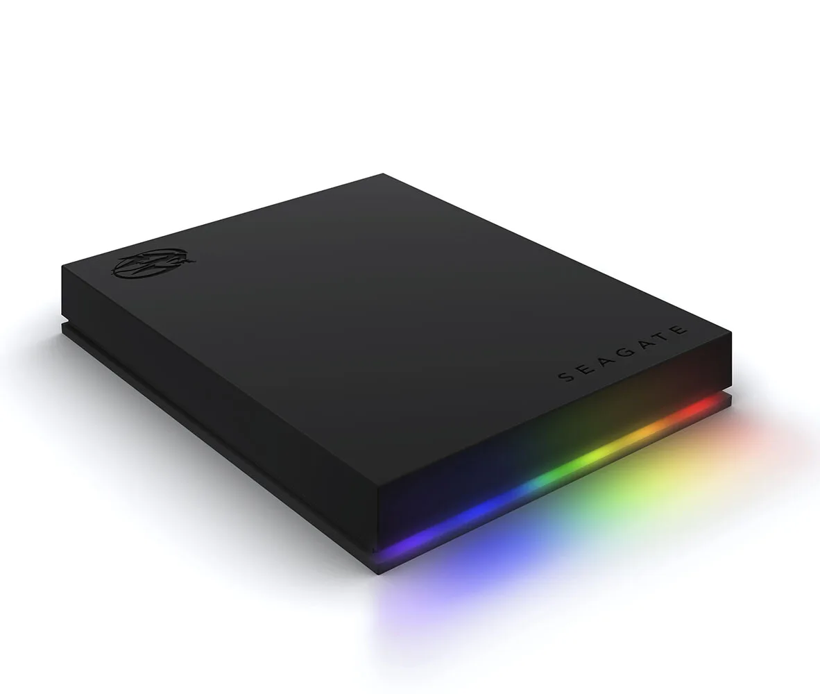 SEAGATE 8TB FIRECUDA GAMING HUB USB 3.2 EXTERNAL HARD DRIVE RGB LED STKK8000400
