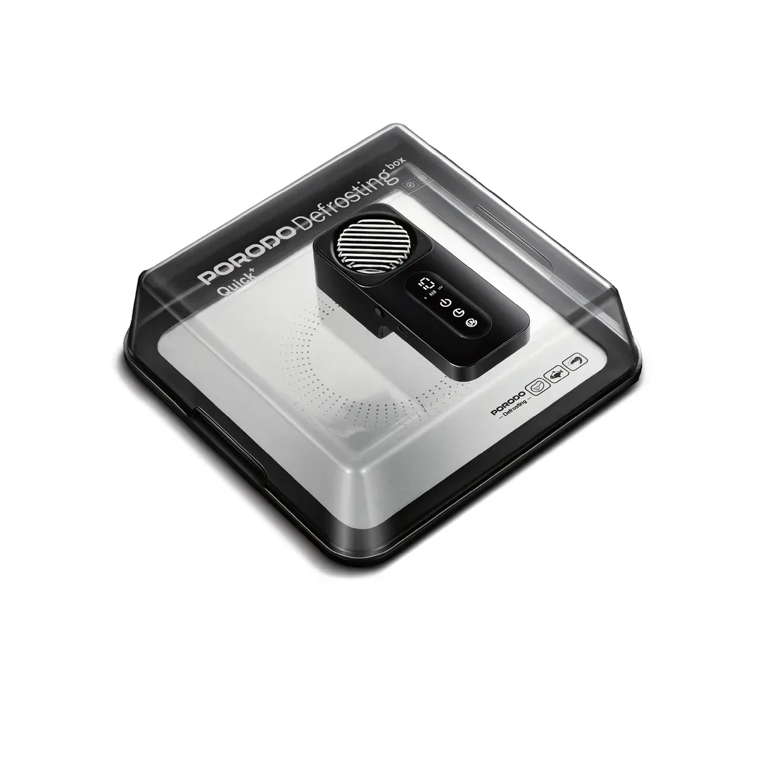 PORODO LIFESTYLE DEFROZE QUICK DEFROSTING FOOD TRAY 4.2L BLACK PDLFST801BK