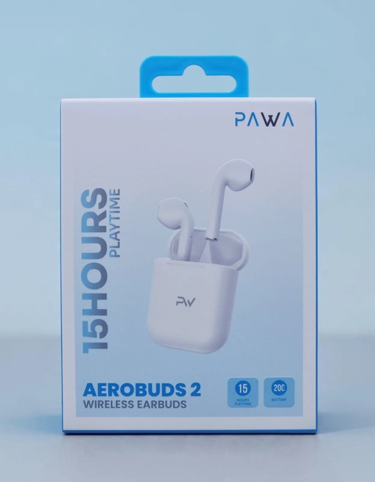 PAWA AEROBUDS 2 WIRELESS EARBUDS WHITE PW-EBW067-WH