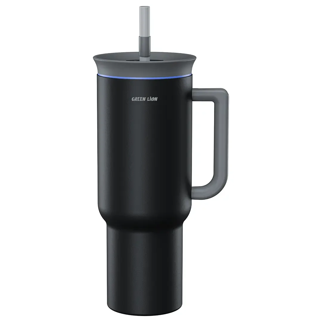 GREEN LION BRIGHTON VACUUM TRAVEL MUG 1200 ML BLACK GNBRI1200MBK