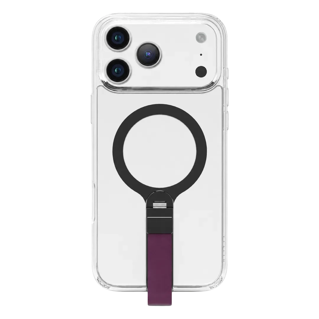 LEVELO IPHONE 18 PRO MAX SPIRA MAGSAFE CLEAR GRIP CASE HYBRID PC TPU CONSTRUCTION BURGUNDY LVLSPRC18PMBUR