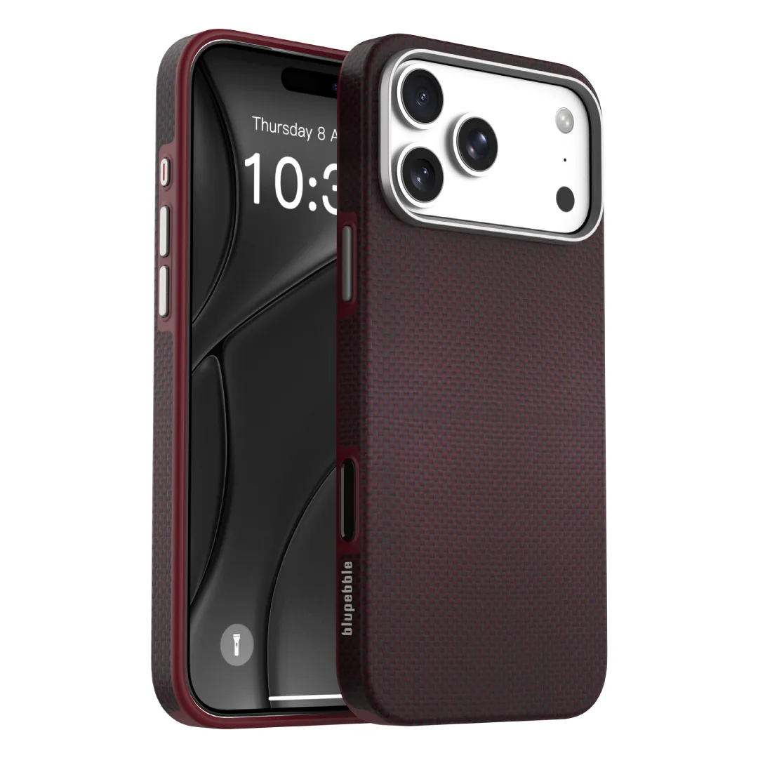 BLUPEBBLE IPHONE 18 PRO ARMATEK CASE WITH MAGSAFE WINE RED BP-IPAMTK18PRO-WR 