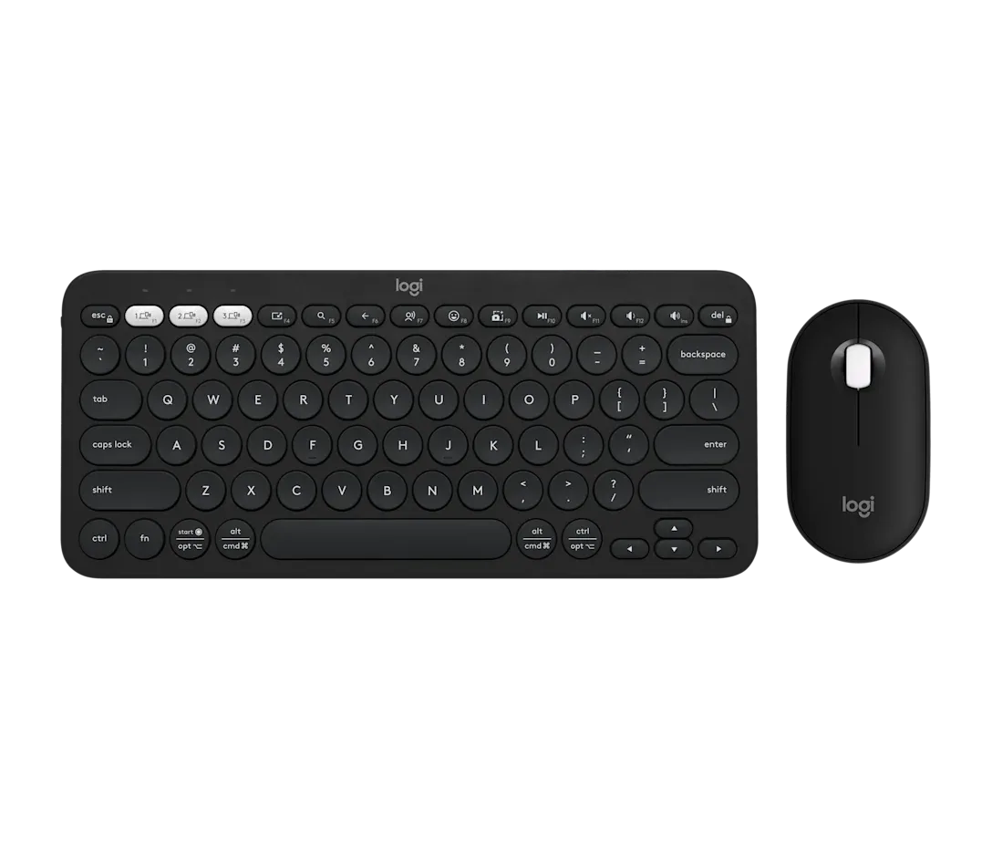 LOGITECH PEBBLE 2 WIRELESS KEYBOARD AND MOUSE COMBO BLACK ARB 920-012251