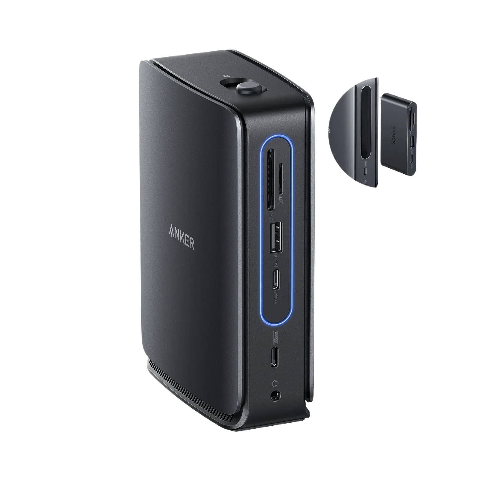 ANKER NANO DOCKING STATION 13 IN 1 TRIPLE DISPLAY BUILT IN REMOVABLE HUB BLACK A83C3211