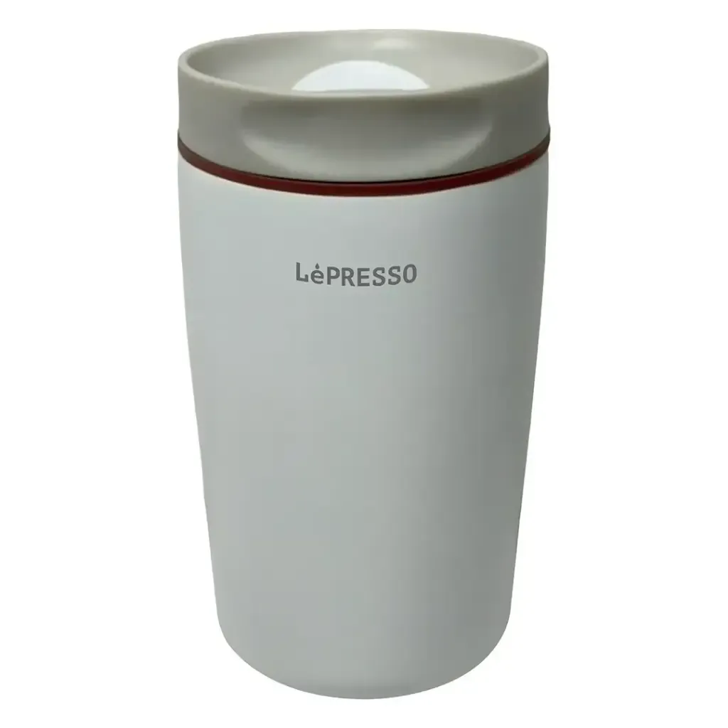 LEPRESSO QUIRKSIP INSULATED TUMBLER WITH DOUBLE WALL VACUUM 360ML BEIGE LPCFFQS0062BG