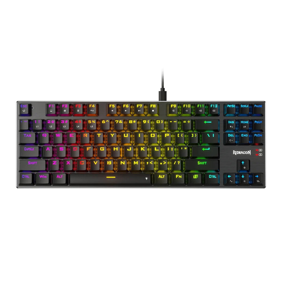 REDRAGON DHARMA TKL WIRED 87 KEYS HOT SWAPPABLE MECHANICAL GAMING KEYBOARD RED K660-RGB
