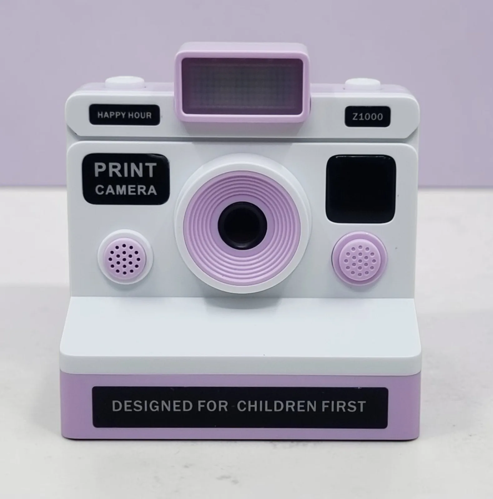 CHILDREN INSTANT PRINT DIGITAL TOY CAMERA PURPLE