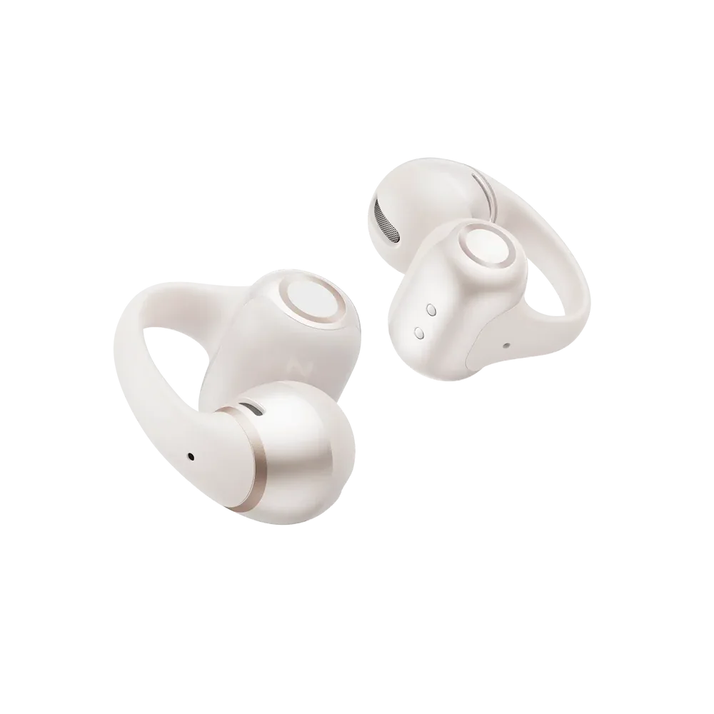 AFTER SHOKZ OPEN DOTS 2 OPEN EAR CLIP ON EARBUDS WHITE E320
