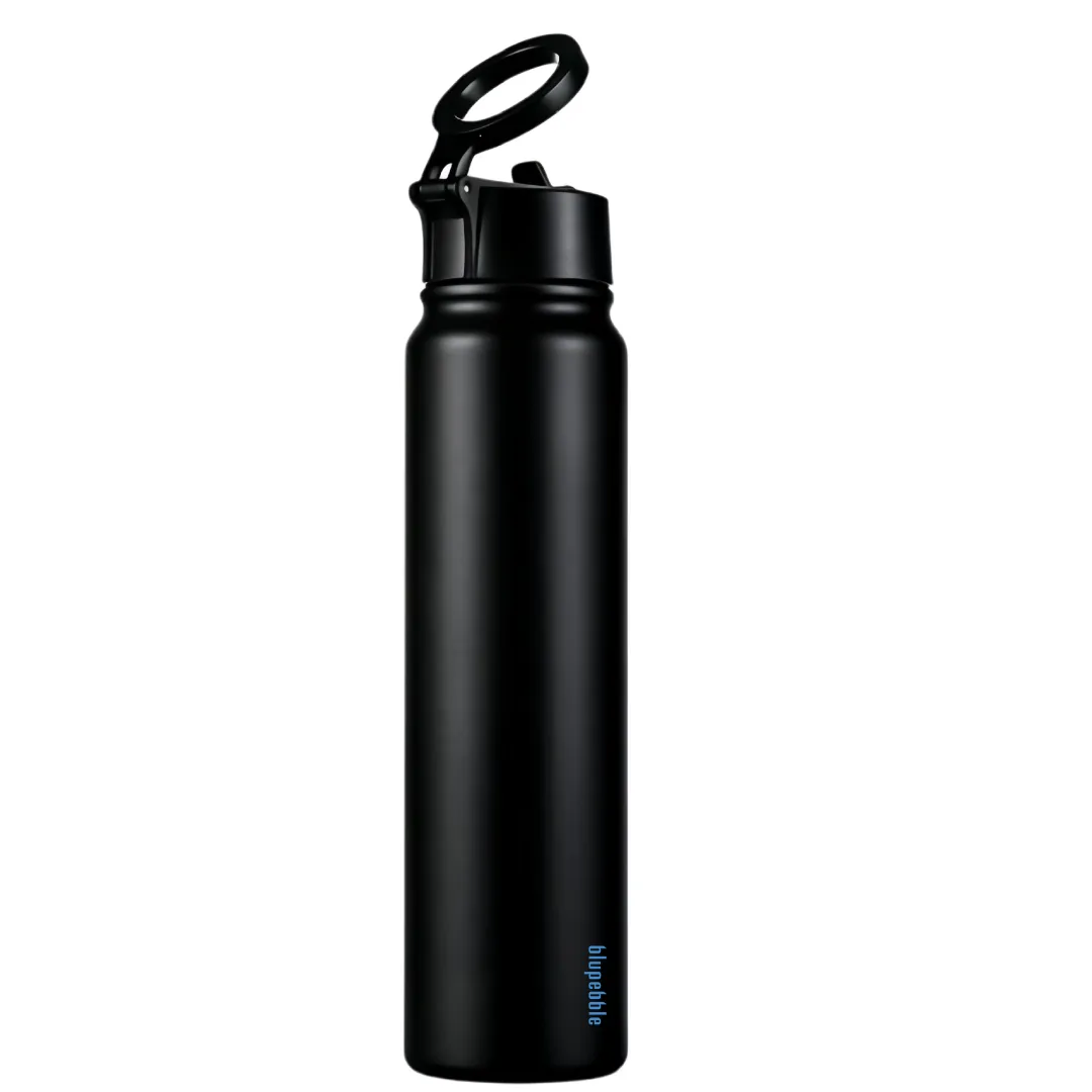 BLUPEBBLE AQUARIS INSULATED WATER BOTTLE WITH MAGSAFE COMPATIBLE 720ML BLACK BP-AQUARIS-BK