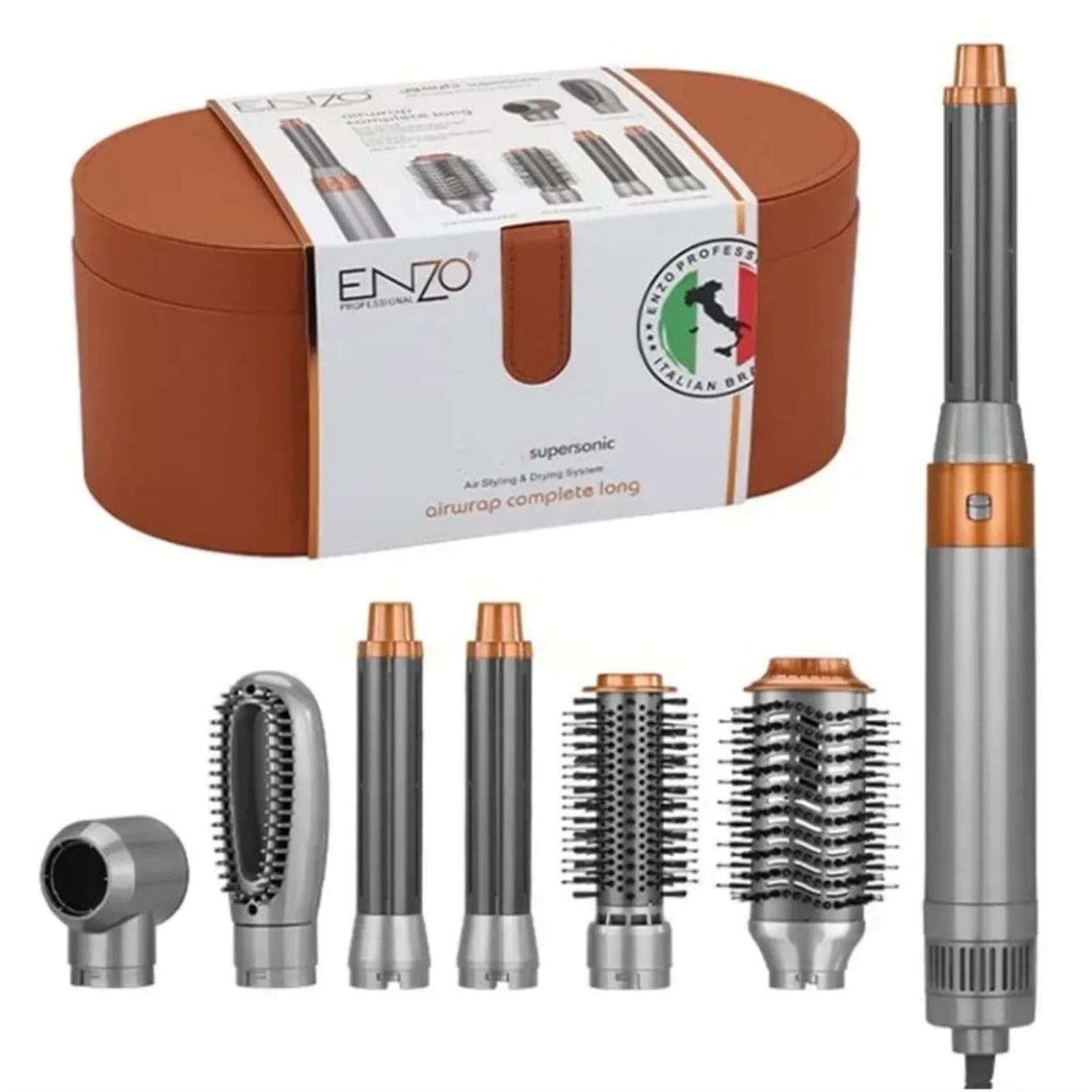 ENZO PROFESSIONAL AIR STYLING AND DRYING SYSTEM GRAY BROWN EN-4133-3