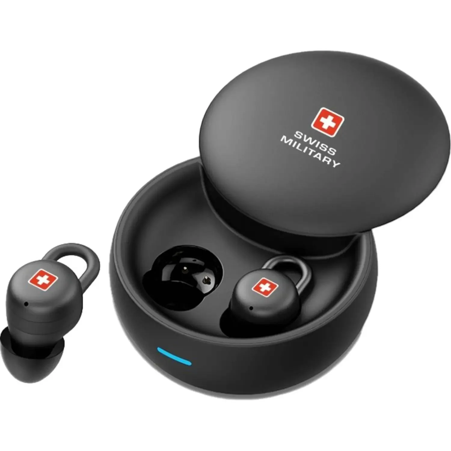 SWISS MILITARY DELTA COMFORT IN EAR TRUE WIRELESS EARBUDS BLACK SM-DELTA-COMFORT-BLK