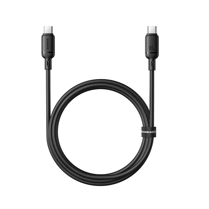 BASEUS SILKY FAST CHARGING CABLE USB C TO USB C 100W 1M CLUSTER BLACK P10377704113