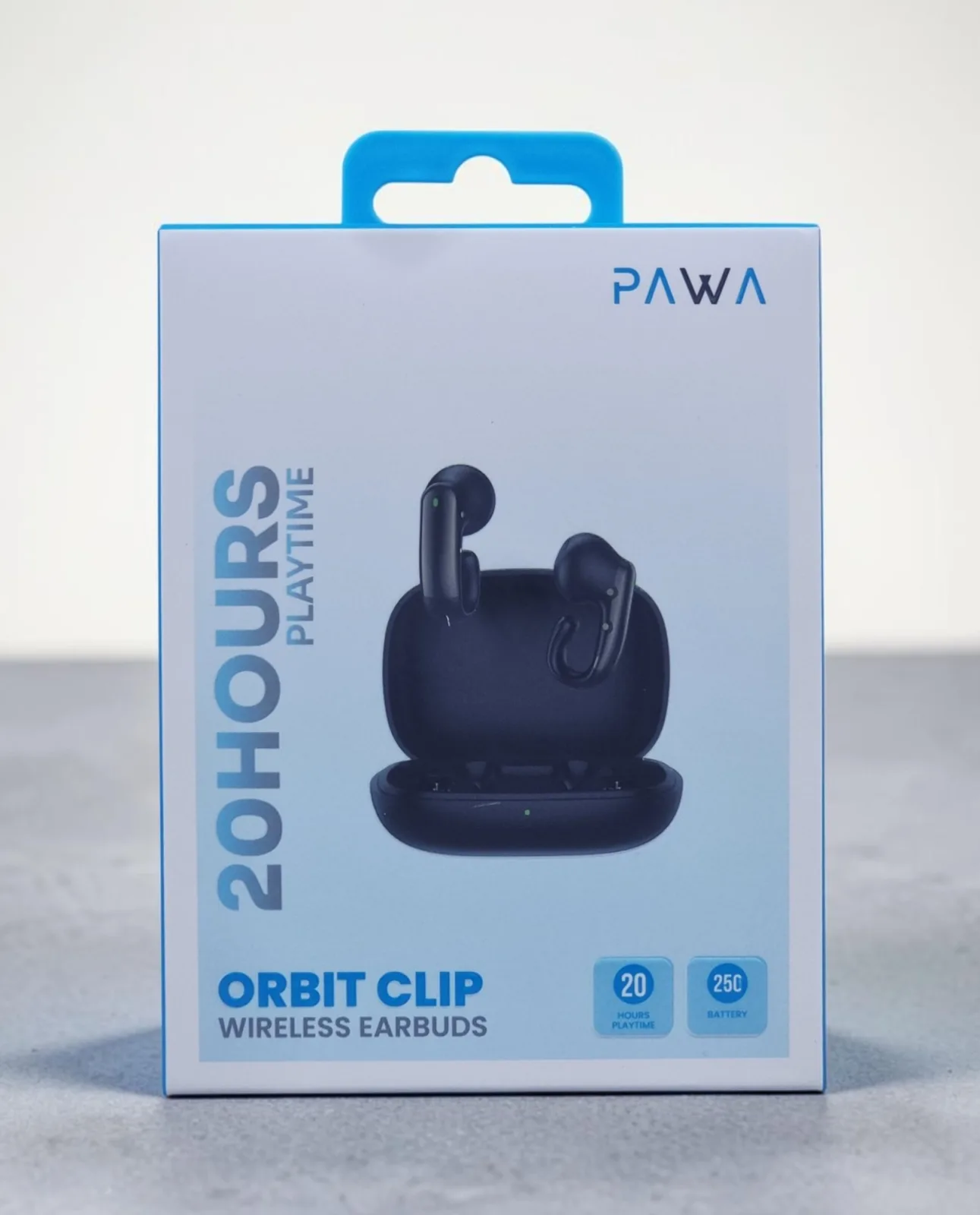 PAWA ORBIT CLIP WIRELESS EARBUDS BLACK PW-EBW063-BK