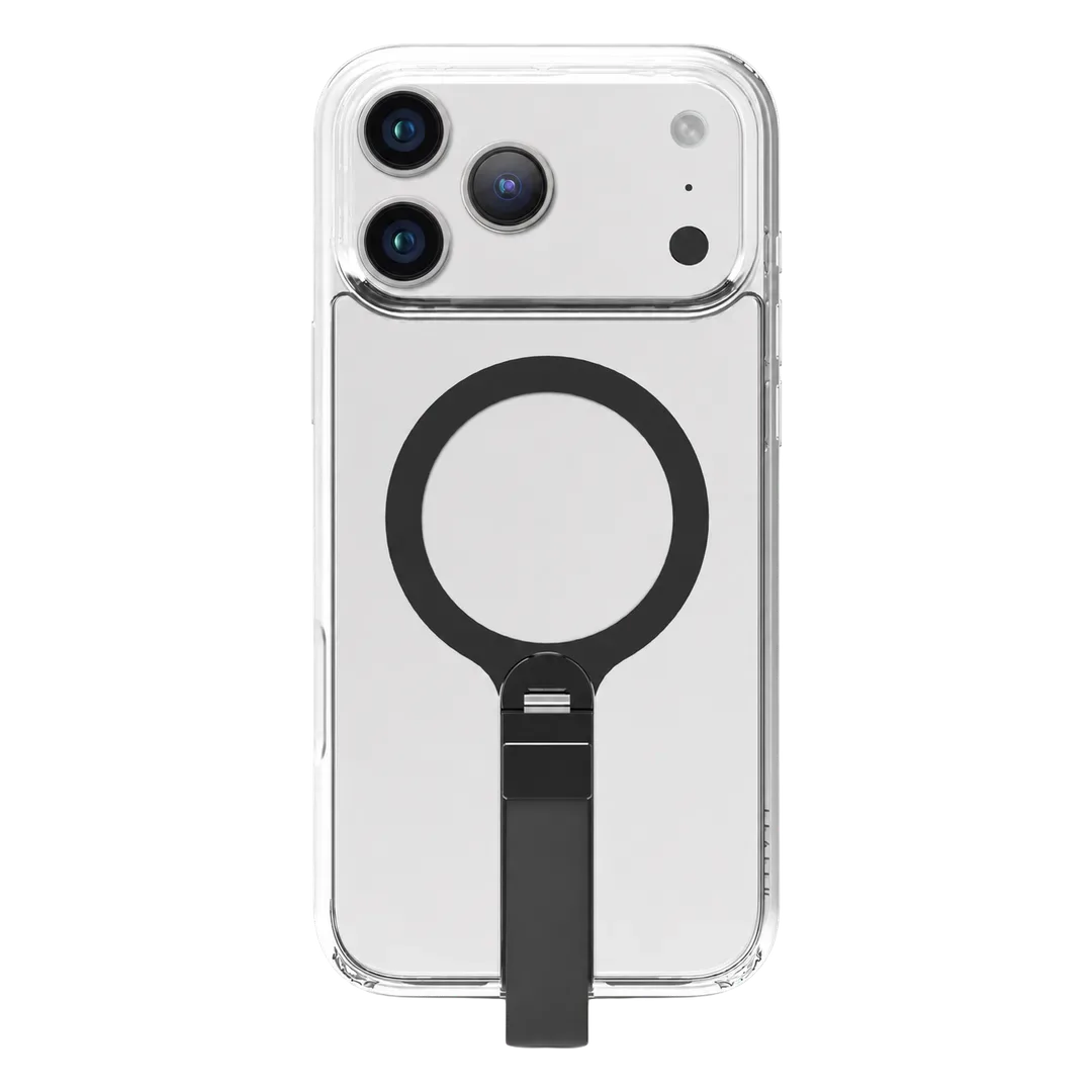 LEVELO IPHONE 18 PRO MAX SPIRA MAGSAFE CLEAR GRIP CASE HYBRID PC TPU CONSTRUCTION BLACK LVLSPRC18PMBK