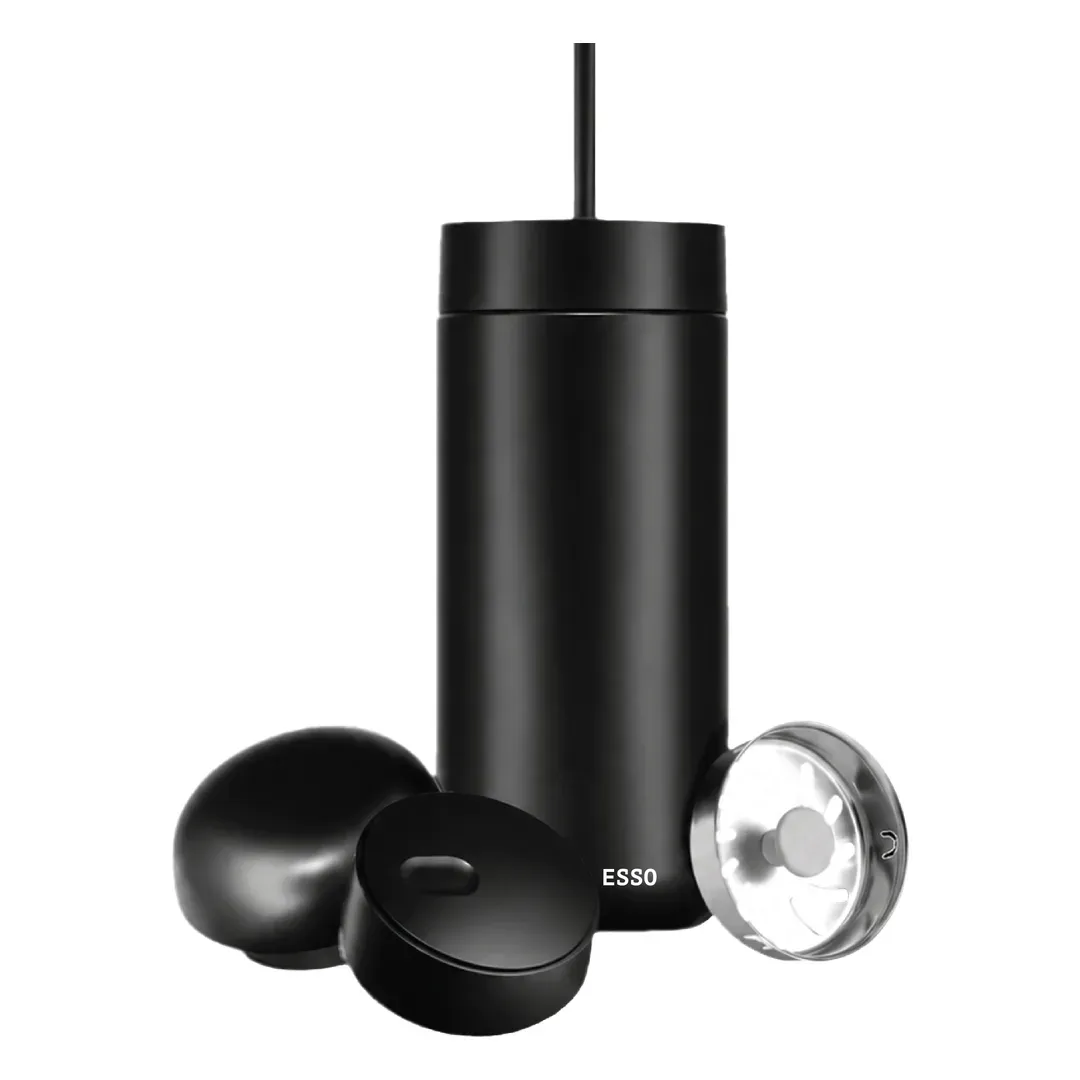 LEPRESSO TRIPLE QUENCH 3 IN 1 LID TUMBLER BLACK LPCFFTQ0063BK