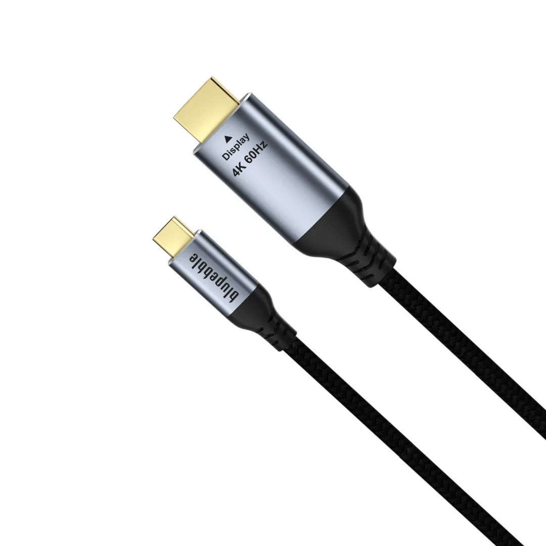BLUPEBBLE USB-C TO HDMI CABLE 1M BLACK BP-C2HDMI1M-BK