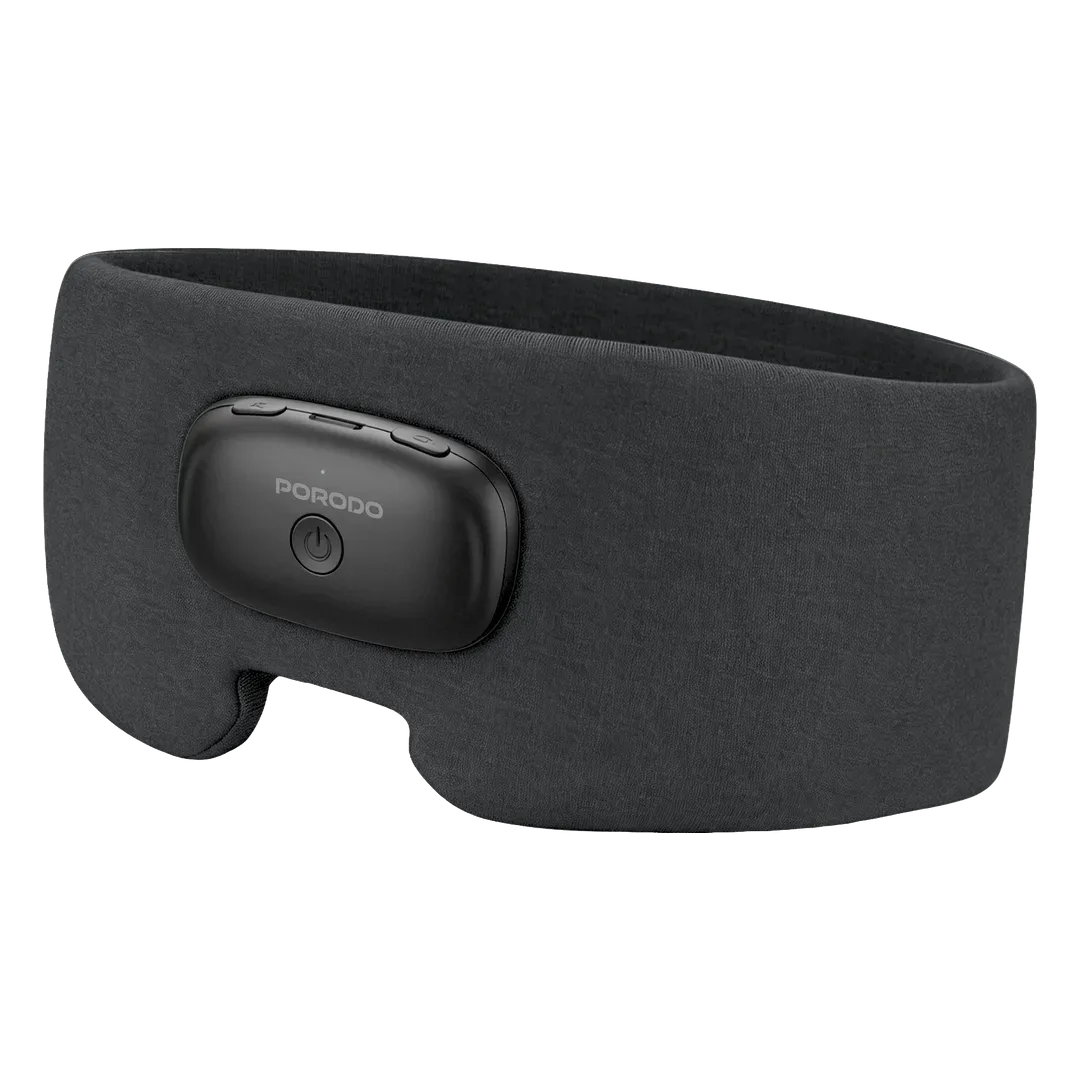 PORODO EON HEATED SLEEP EYE MASK WITH SOFT ERGONOMIC GRAY PDLFSTAR23GY