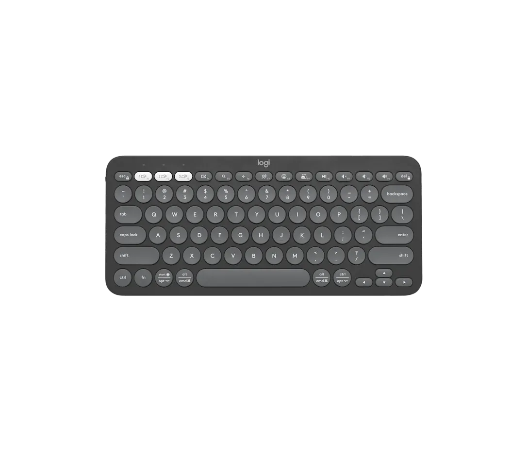 LOGITECH PEBBLE KEYS 2 K380S WIRELESS KEYBOARD TONA GRAPHITE ENG 920-011851