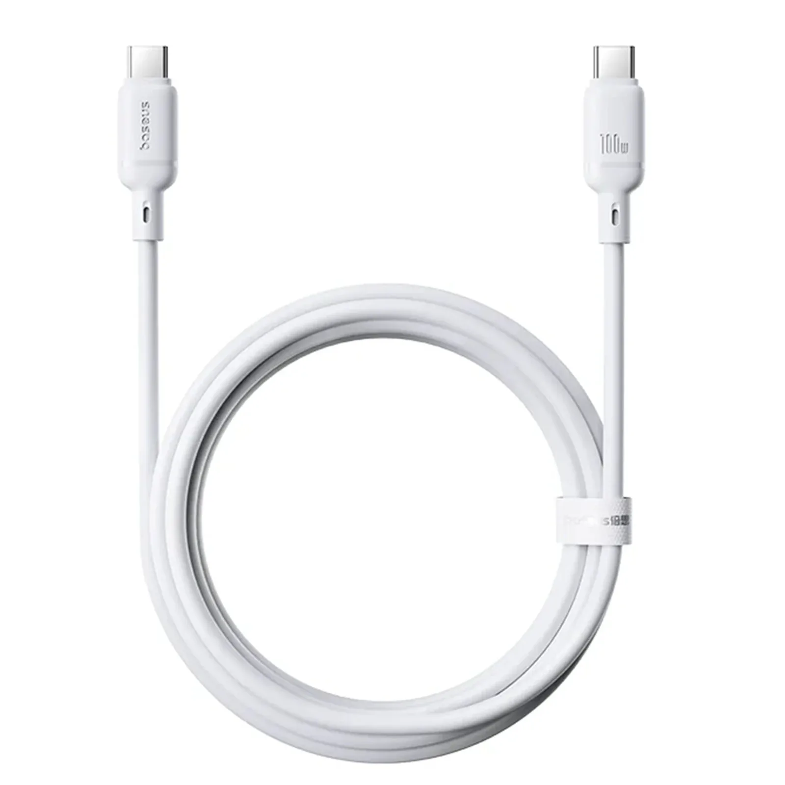 BASEUS SILKY FAST CHARGING CABLE USB C TO USB C 100W 2M MOON WHITE P10377704213
