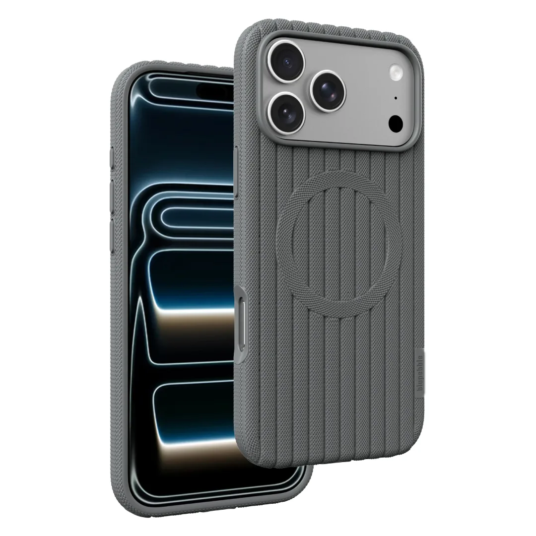 BLUPEBBLE IPHONE 18 PRO FLEXWEAVE CASE WITH MAGSAFE GRAY BP-IPHFLXW18PRO-GY 