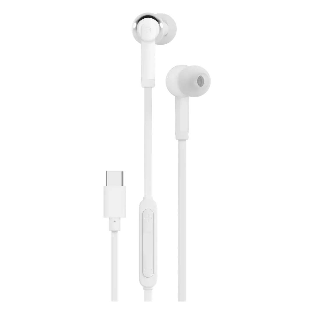 PORODO SOUNDTEC RAY IN EAR STEREO EARPHONES WHITE PDST6403WH