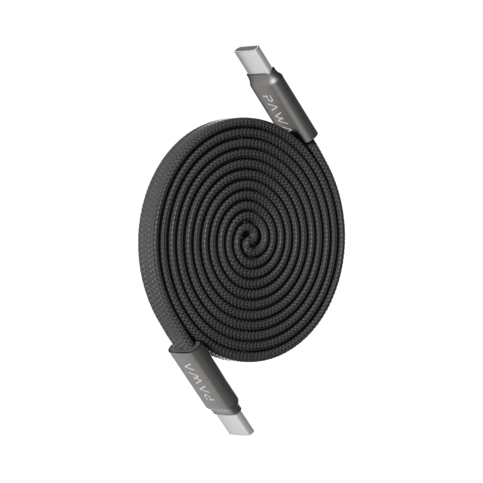 PAWA IGNITESYNC MAGNETIC BRAIDED CABLE TYPE C TO TYPE C 240W 1M BLACK PW-CBLCC116-BK