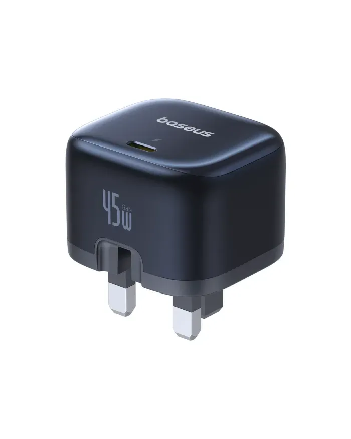 BASEUS PICOGO AE11 GAN FAST CHARGER 1C 45W UK COSMIC BLACK E0120J00