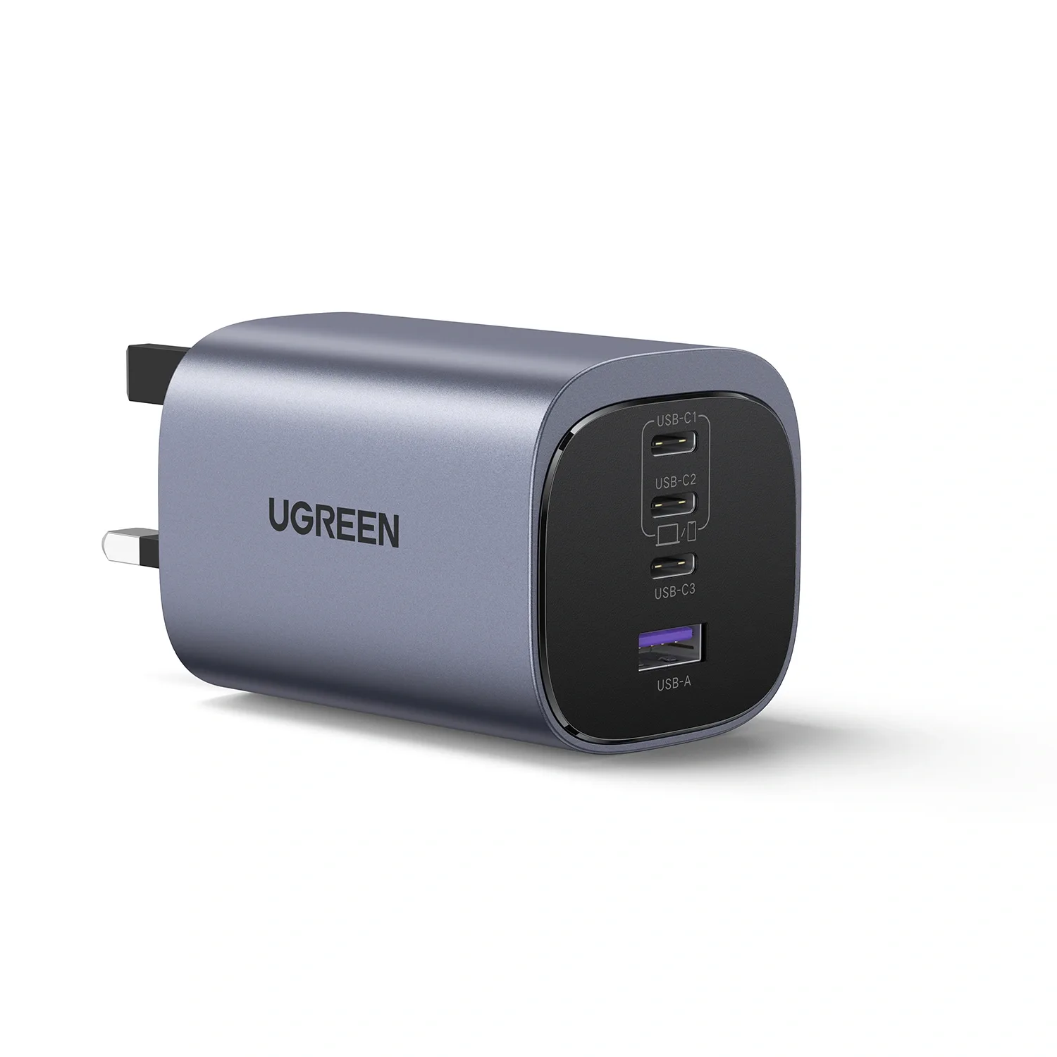 UGREEN NEXODE S 100W 4-PORT GAN FAST CHARGER UK GRAY X565