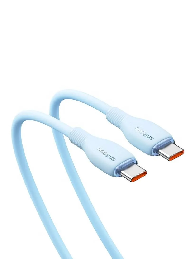 BASEUS PUDDING SERIES FAST CHARGING TYPE C TO TYPE C 100W CABLE 1.2M GALAXY BLUE P10355702311 thumbnail 3