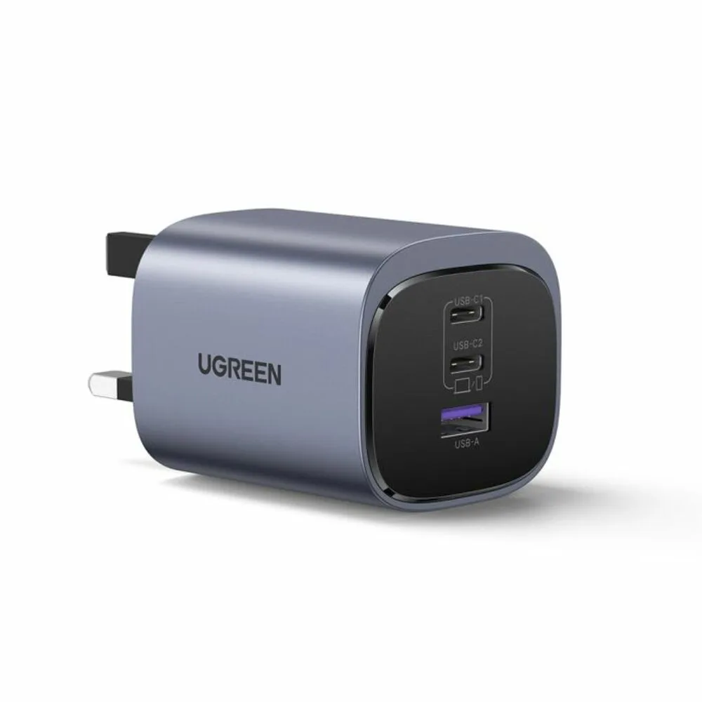 UGREEN NEXODE S 3 PORT GAN ULTRA FAST CHARGER UK 65W GRAY X553