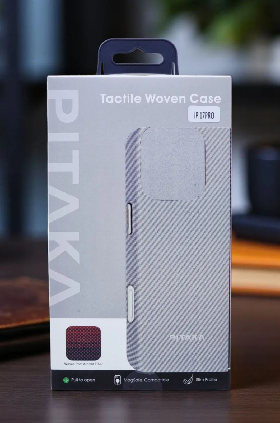 PITAKA IPHONE 17 PRO TACTILE WOVEN CASE WITH MAGSAFE SILVER