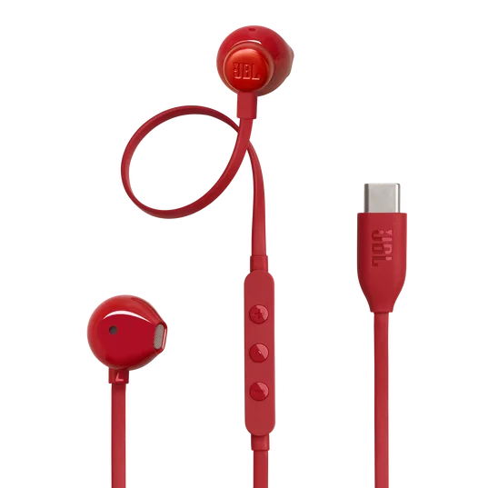 JBL TUNE 305C USB-C WIRED EARPHONE RED