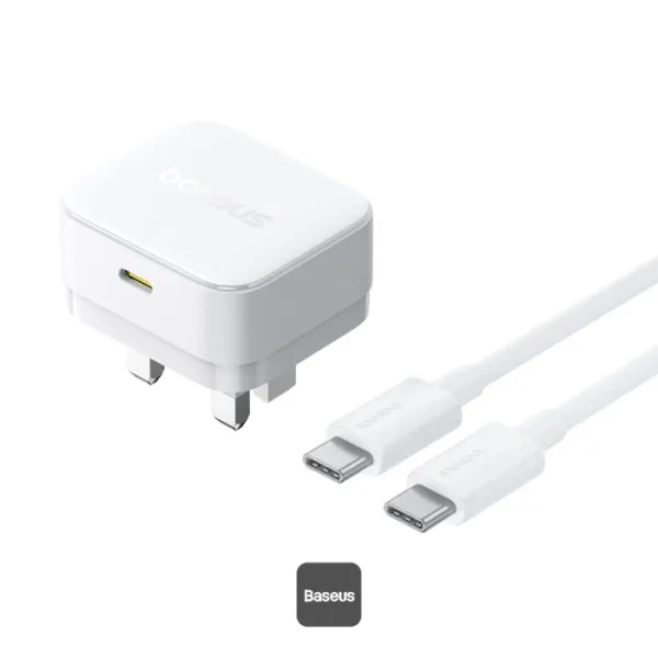 BASEUS PALM FAST CHARGER 1C 30W UK MOON WHITE P1011160E213