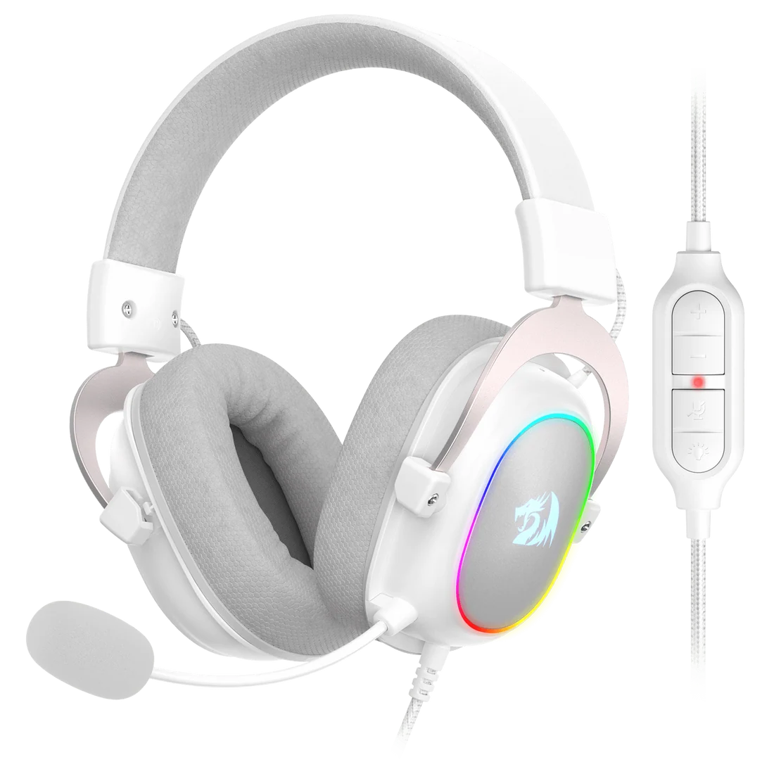 REDRAGON ZEUS X PRO RGB WIRED GAMING HEADSET WHITE H510W-RGB