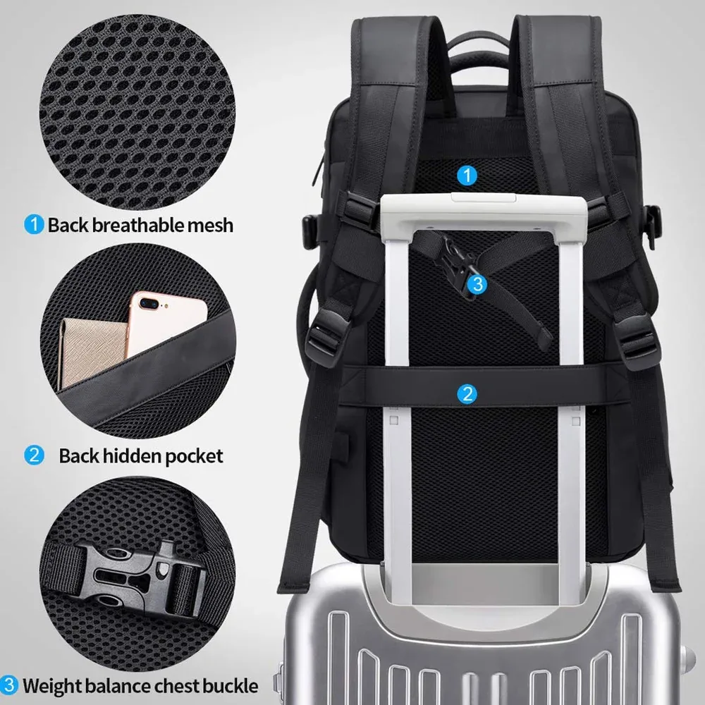 BANGE BACKPACK BLACK BG-1908 D thumbnail 7